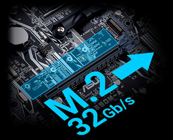 M.2 suportam velocidades até 32 Gb/s