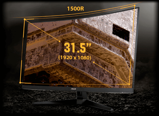 Monitor Gamer Asus Tuf 31,5'' Full HD Curvo 1ms 165Hz FreeSync