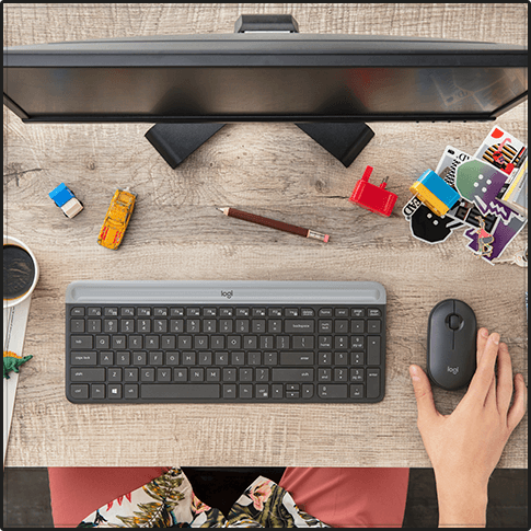 Teclado e mouse ultrafinos