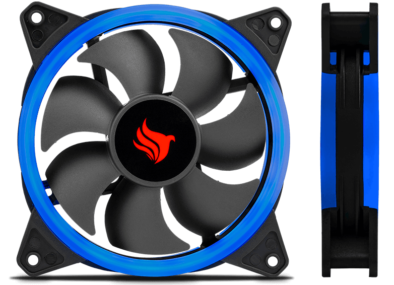 Ilumine seu setup com LED Azul da ventoinha FEATHER