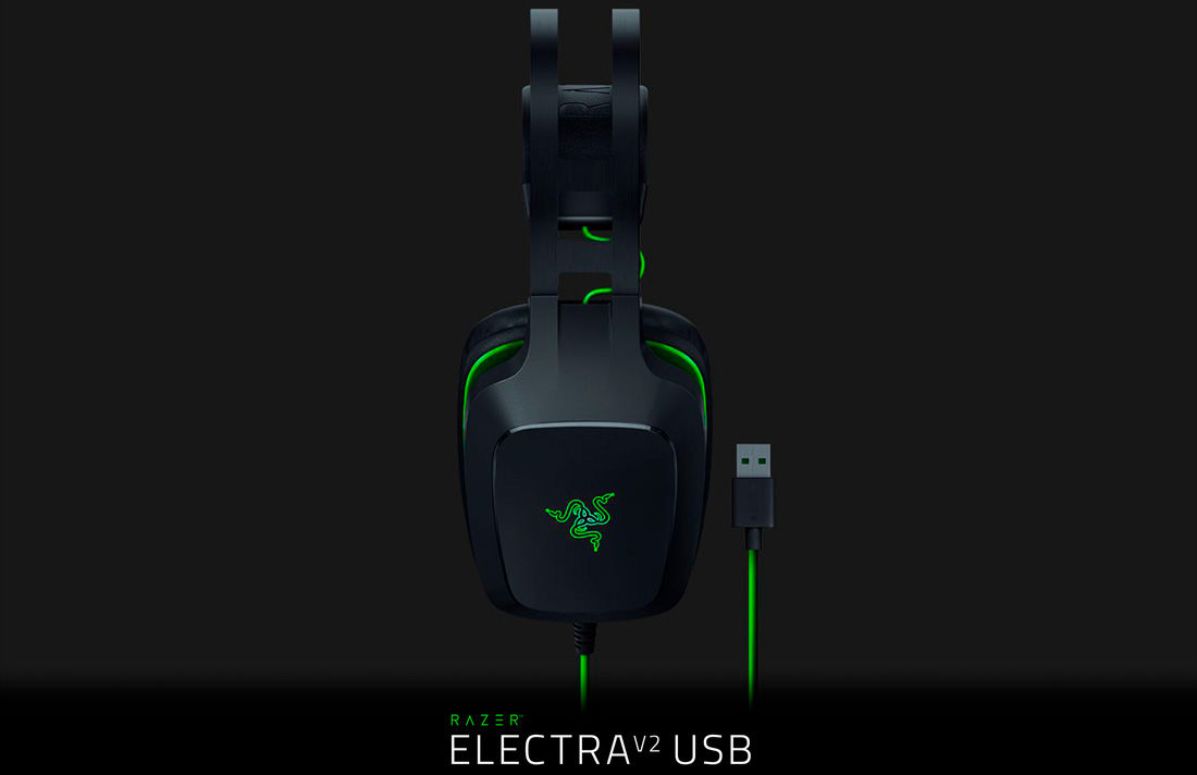 Headset Razer Electra V2 USB 7.1 Virtual, RZ04-02220100-R3M1